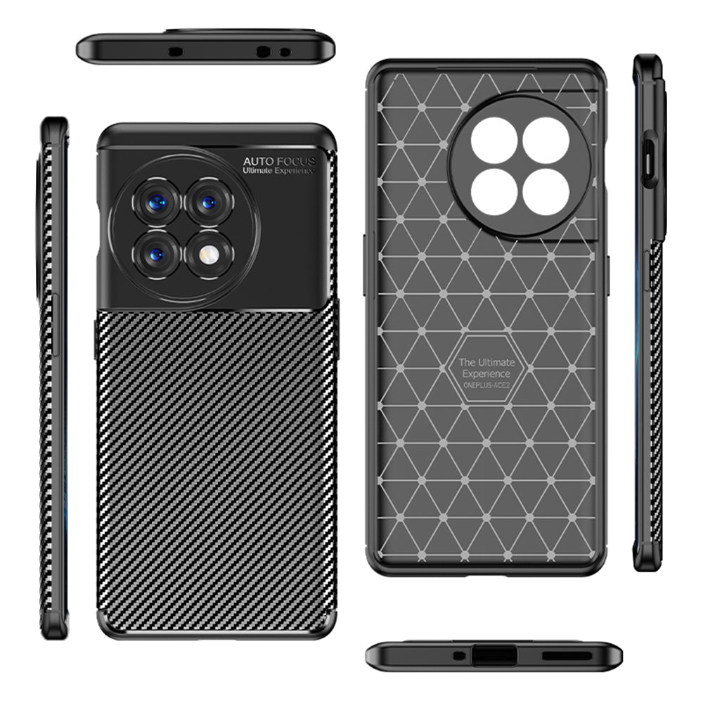 For OnePlus Ace 2 5G/11R 5G Shockproof Phone Case Anti-Scratch Carbon Fiber Texture Soft TPU Phone Cover For OnePlus Ace 2 5G/11R 5G Shockproof Phone Case Anti-Scratch Carbon Fiber Texture Soft TPU Phone Cover